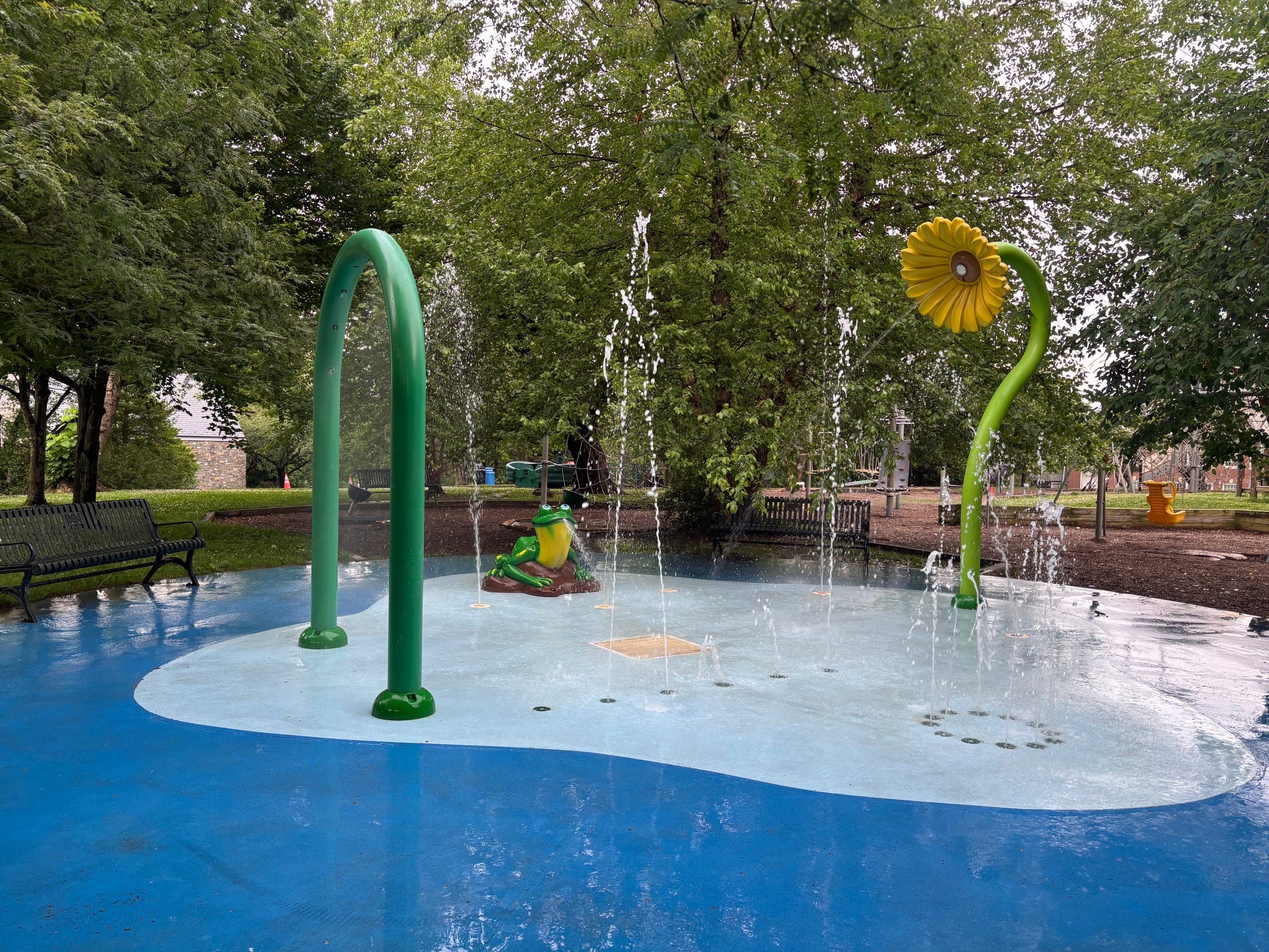 The Water Daisy splash pad at Lafayette-Pointer Park